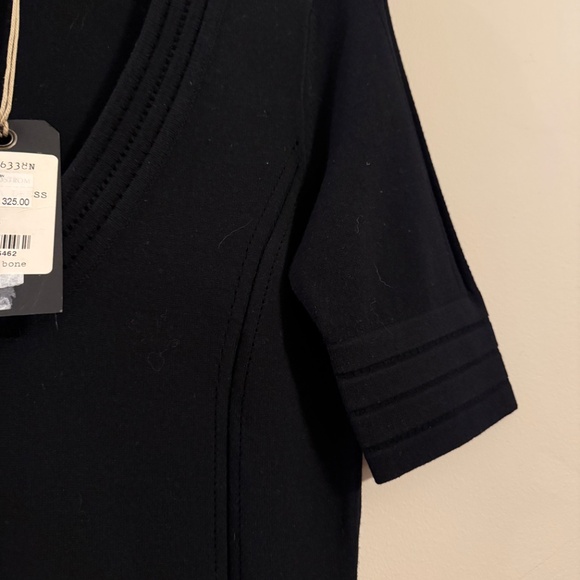 NWT Rag & Bone Knit V-Neck Little Black Dress (Size Small) - Picture 9 of 10